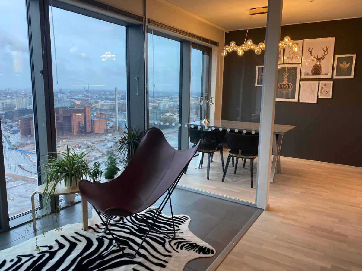 Sky View-27Th Floor Modern Apartment Kids Welcome Helsinki Bagian luar foto